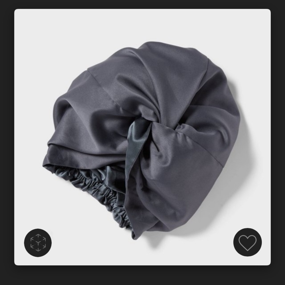 Silk-Lined Hair Wrap Blue - Threshold - Open Box
